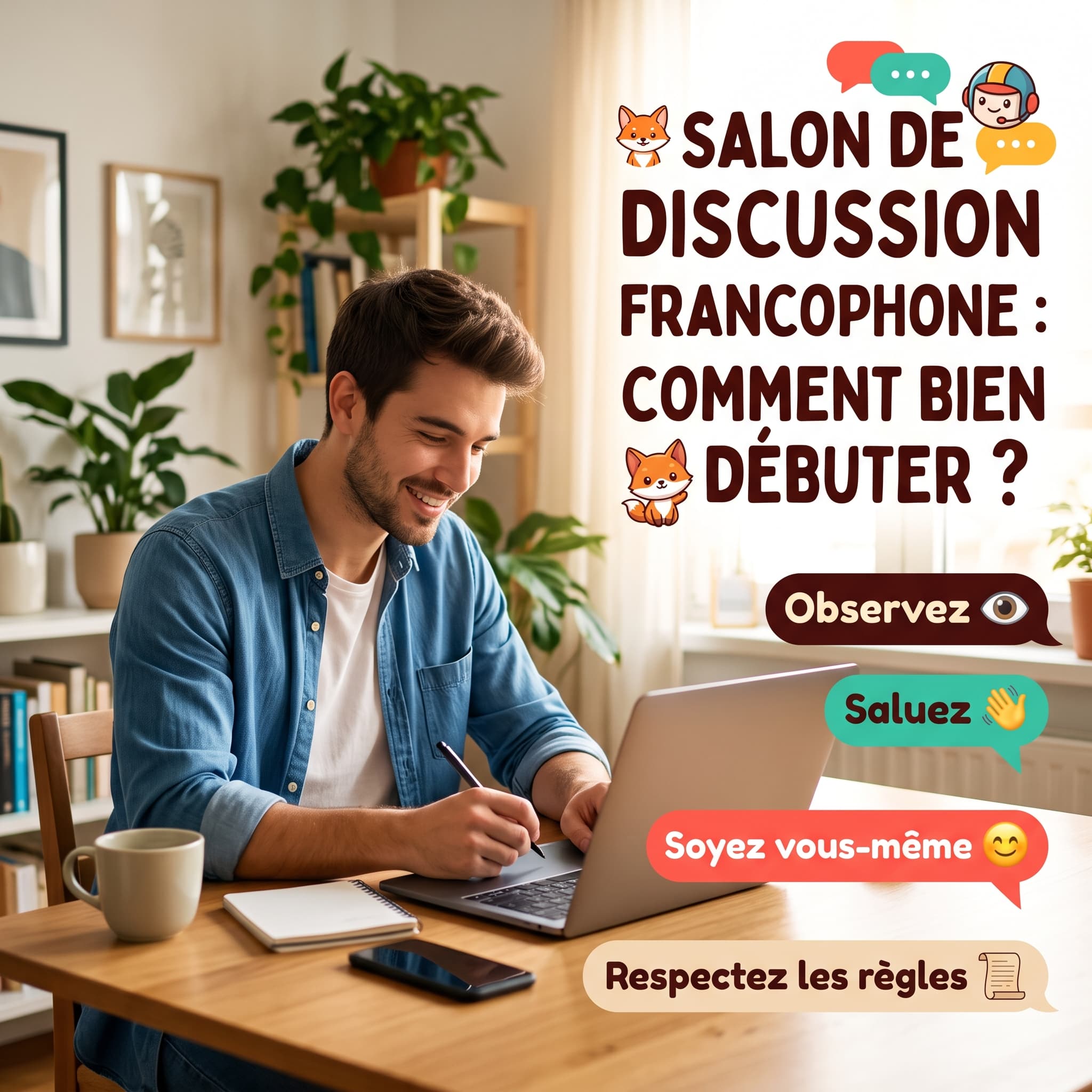 Salon de discussion francophone : comment bien débuter ?