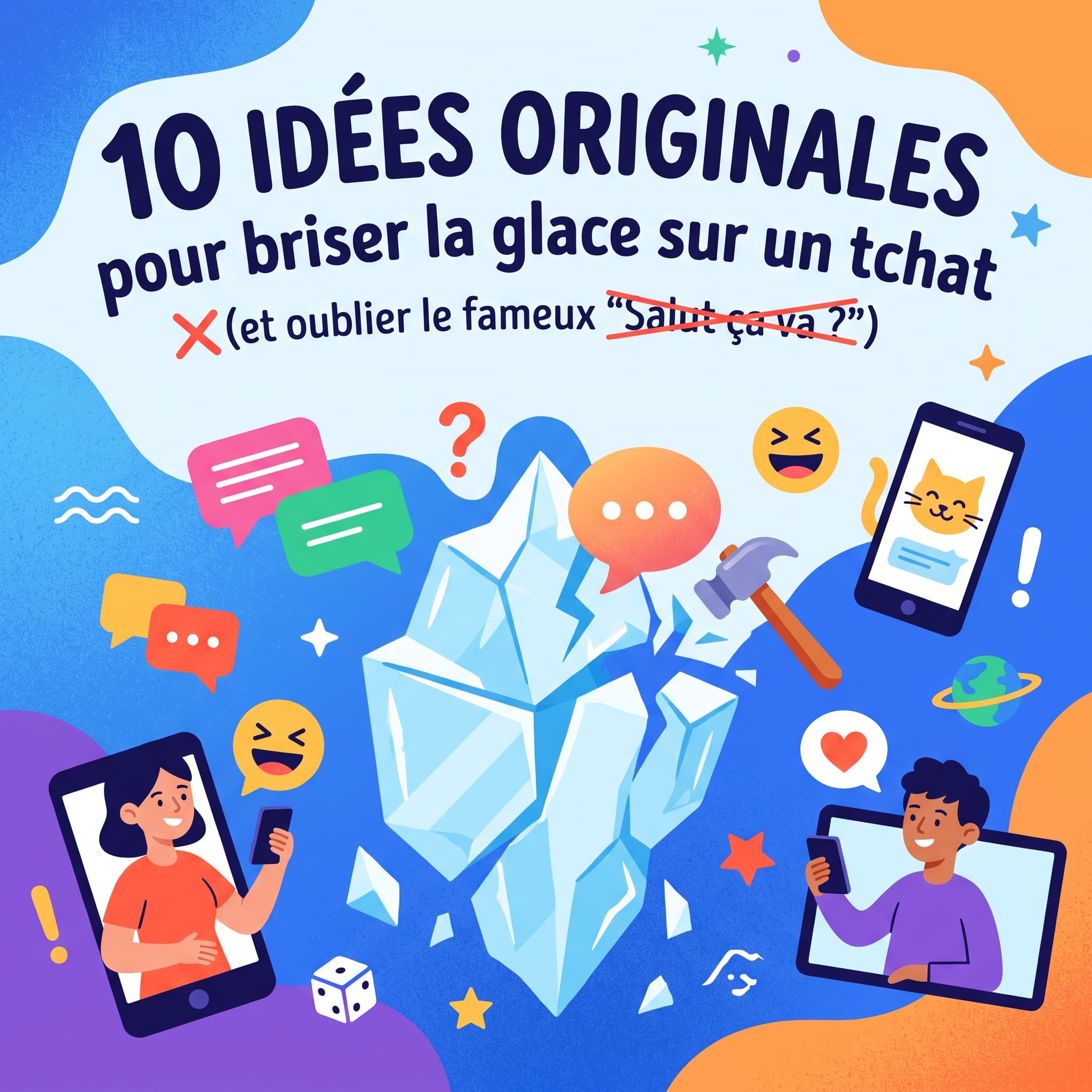 10 idées originales pour briser la glace sur un tchat en ligne (et oublier le fameux "Salut ça va ?")